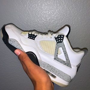 Jordan 4 Retro, White Cement